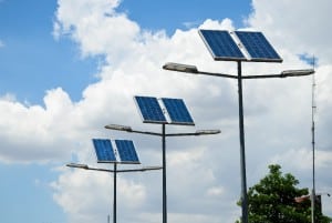 solar powered street light